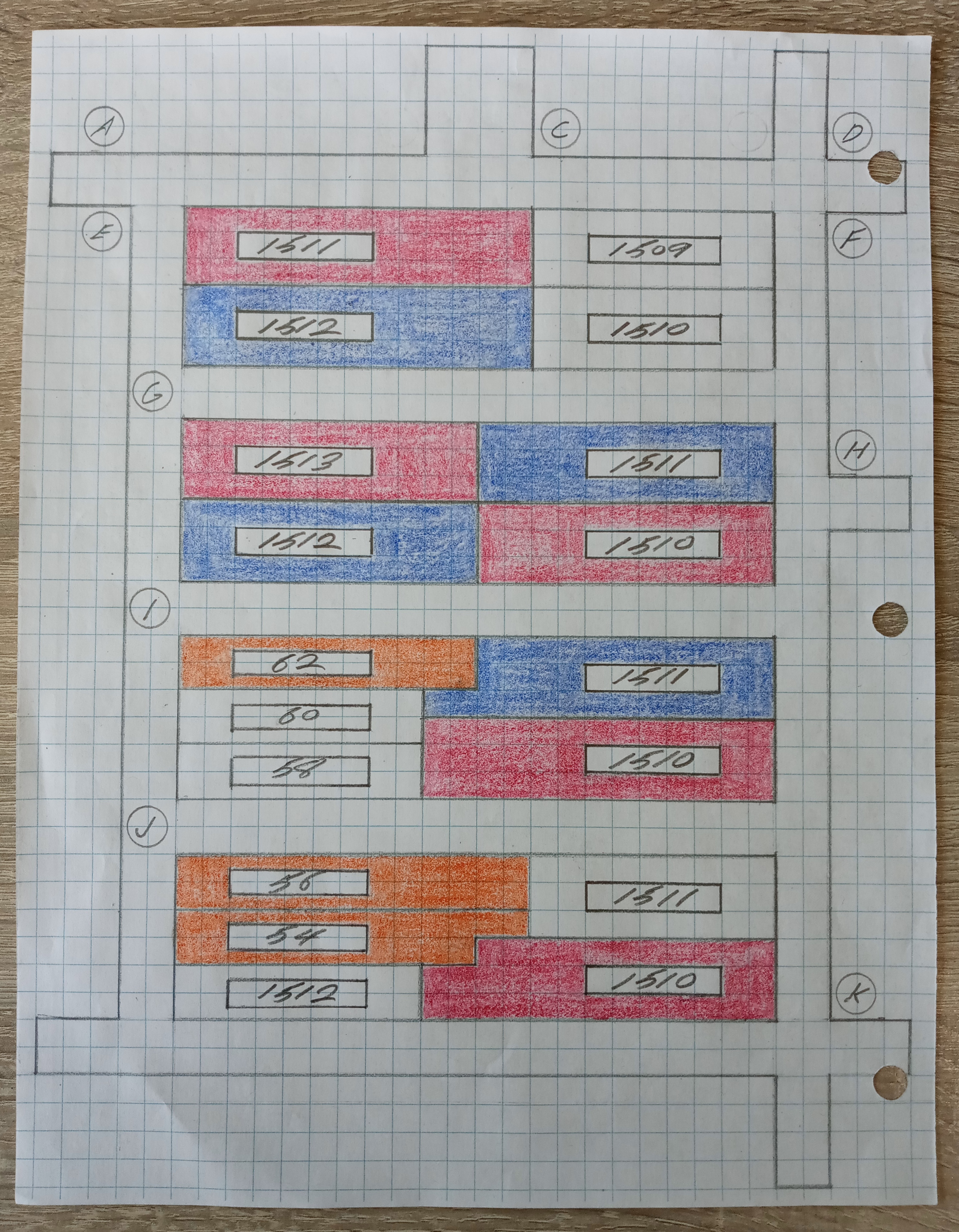 Croquis recortado servidumbre trolley pos 1946