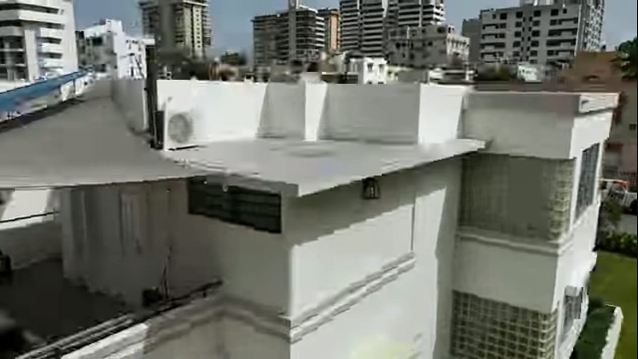 Detalle dron terraza rectangular