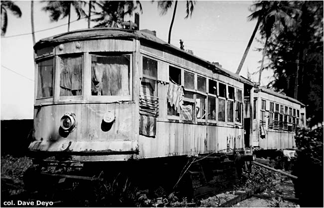 Dos carros Birney en Parque Borinquen Dos carros Birney en Parque Borinquen